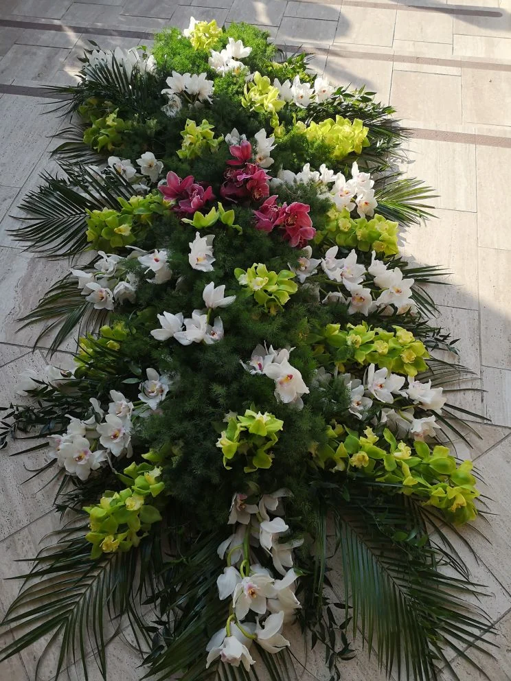 Orchidea különleges koporsódísz (KD-39)