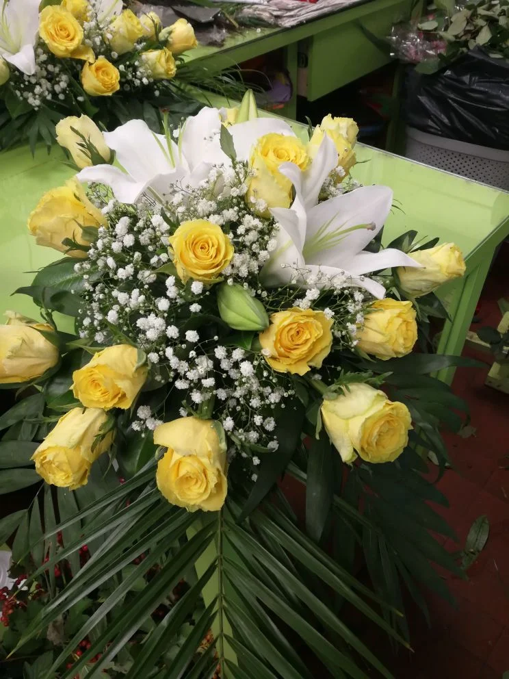 Liliom, rózsa urna dísz (UD-26)
